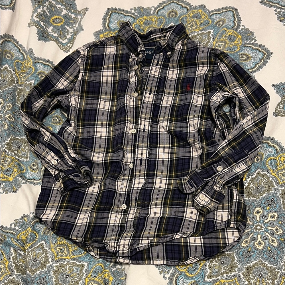 Boys Ralph Lauren Plaid Button-Down Shirt